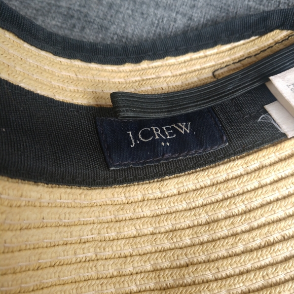 J. Crew Visor Packable Tan Black Wrap Around Adjustable One Size - Picture 11 of 12